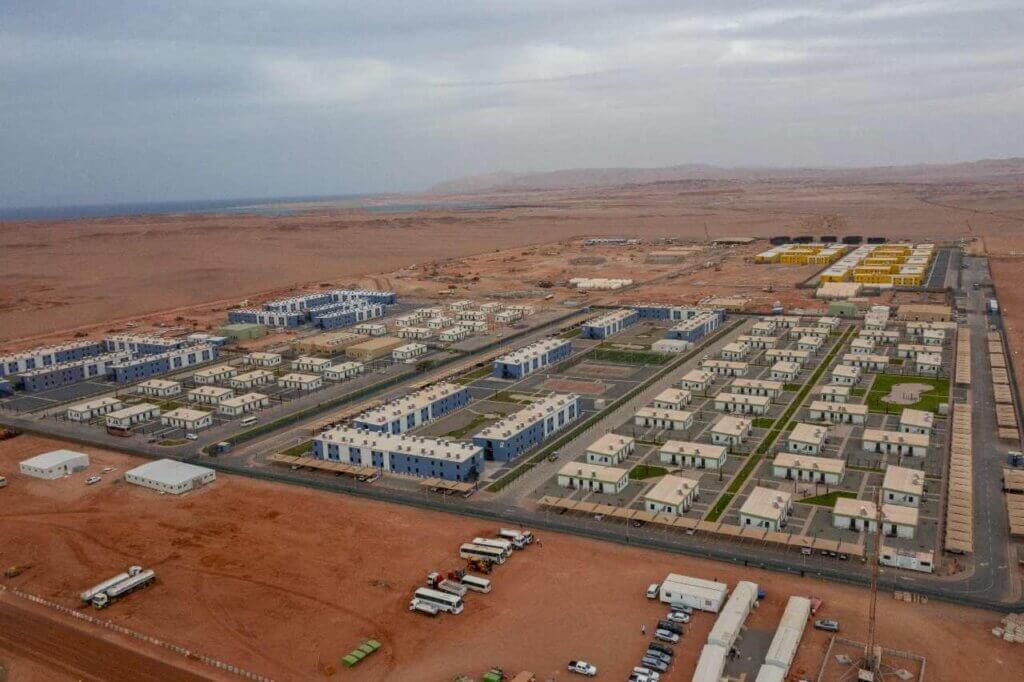 Construcation of 2 villages Neom